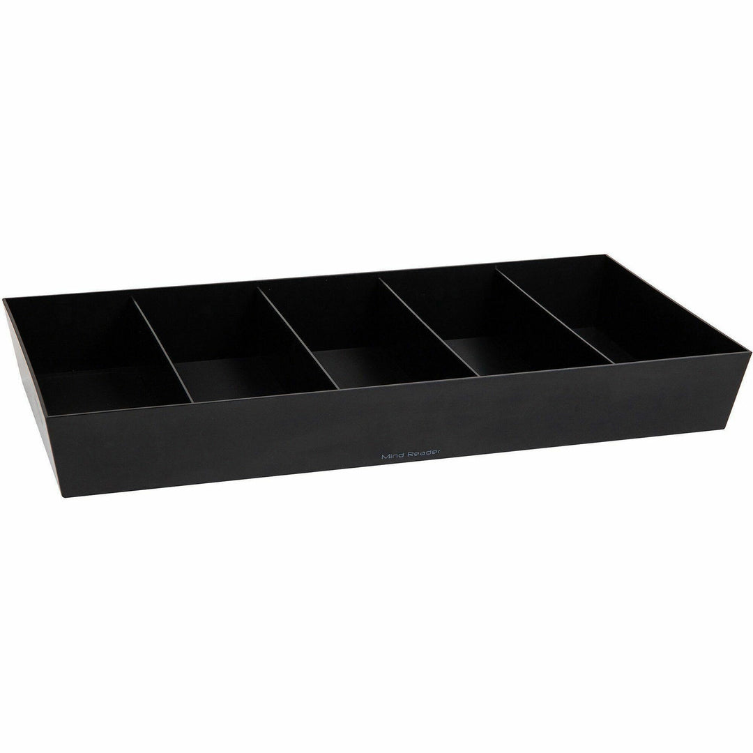 Image of Mind Reader SNACKORGTCT 5-Compartment Snack Organizer, 5 Compartment(s), Lightweight, Black, 5 / Carton