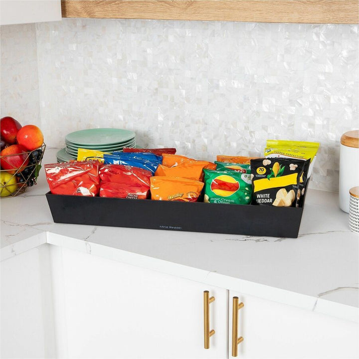 Image of Mind Reader SNACKORGTCT 5-Compartment Snack Organizer, 5 Compartment(s), Lightweight, Black, 5 / Carton