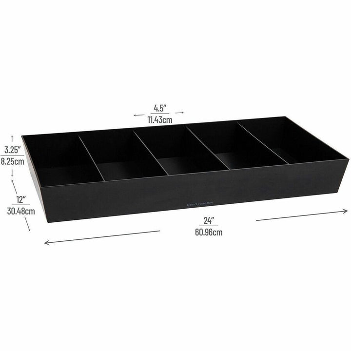 Image of Mind Reader SNACKORGTCT 5-Compartment Snack Organizer, 5 Compartment(s), Lightweight, Black, 5 / Carton