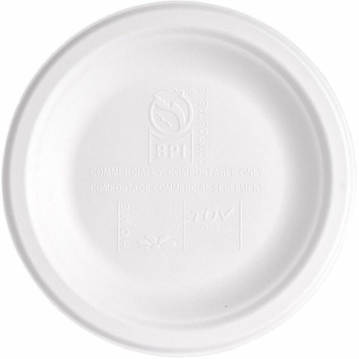Image of Genuine Joe 02042 BPI Certified Compostable Paper Plate