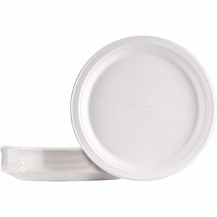 Image of Genuine Joe 02044 BPI Certified Compostable Paper Plate