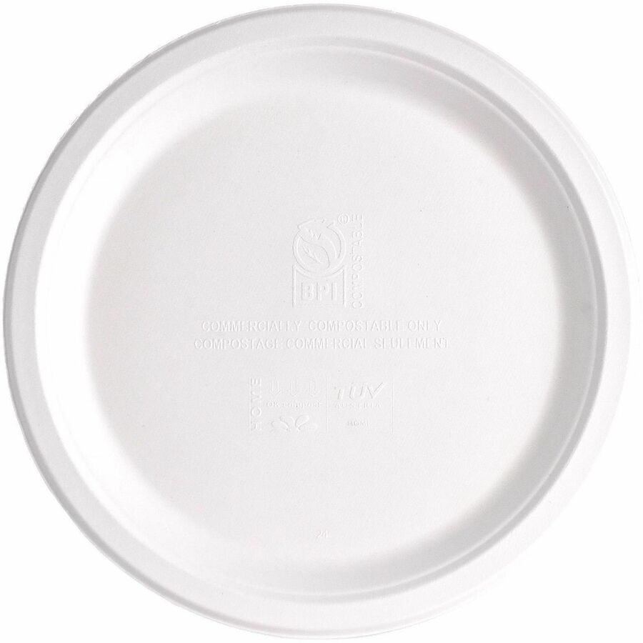 Image of Genuine Joe 02044 BPI Certified Compostable Paper Plate