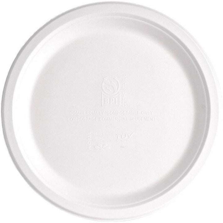 Image of Genuine Joe 02044 BPI Certified Compostable Paper Plate