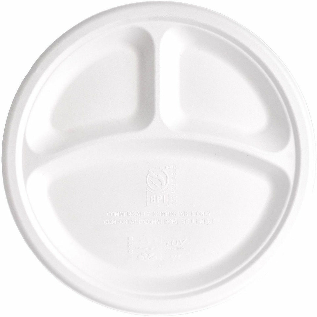 Image of Genuine Joe 02045 BPI Certified Compostable Paper Plate