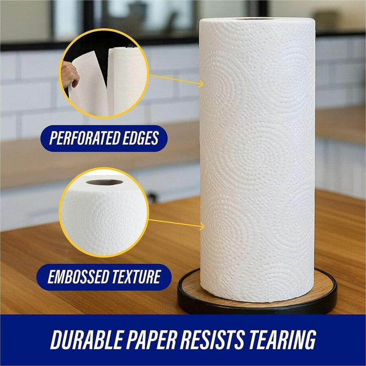 Image of Genuine Joe 23085 Kitchen Roll Paper Towels, 2 Ply, 11" W x 93.60" Length, White, Paper, 30 Rolls Per Roll, 100 Towels/Roll, 1 Carton
