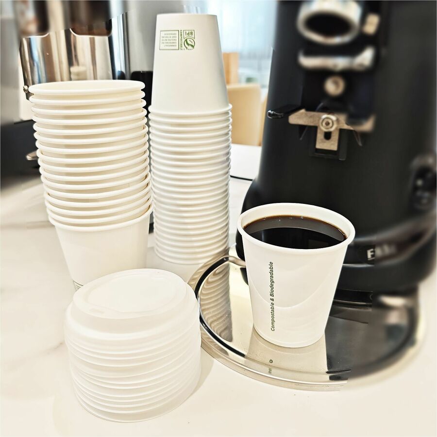 Image of Genuine Joe 02048 BPI Certified Compostable Paper Cups