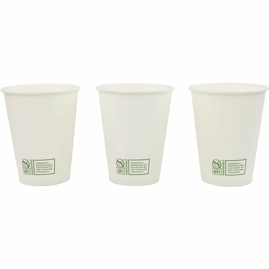 Image of Genuine Joe 02047 BPI Certified Compostable Paper Cups
