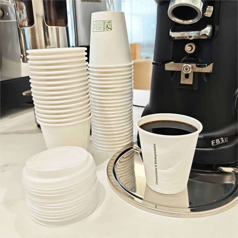Image of Genuine Joe 02047 BPI Certified Compostable Paper Cups
