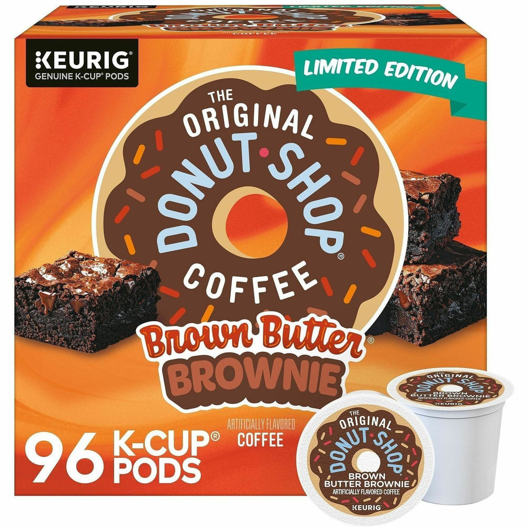 Image of The Original Donut Shop® 0794CT Brown Butter Brownie Coffee, K-Cup, Brown Butter Brownie, 4 / Carton
