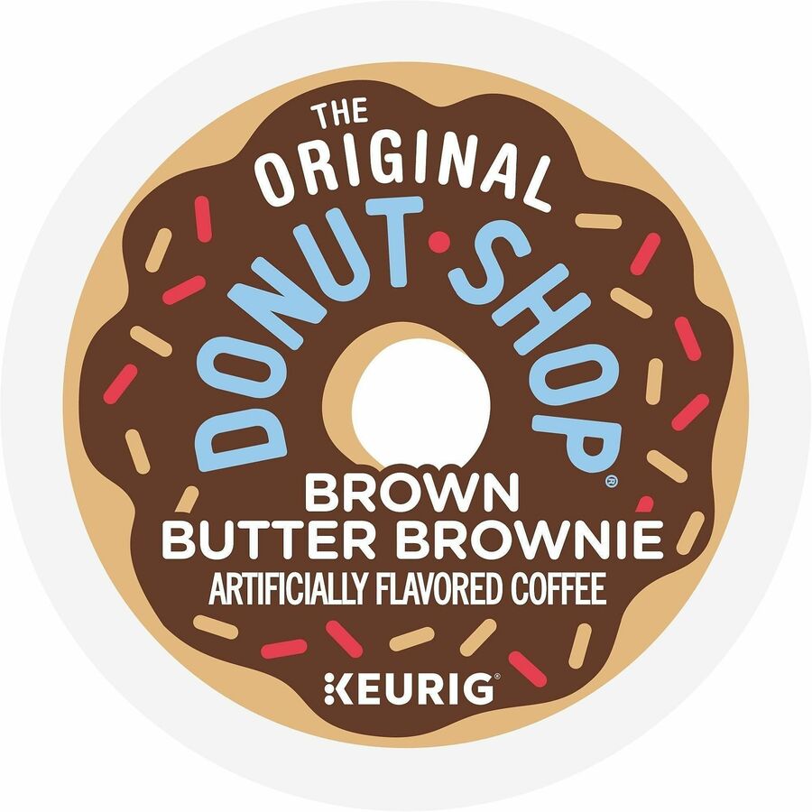 Image of The Original Donut Shop® 0794CT Brown Butter Brownie Coffee, K-Cup, Brown Butter Brownie, 4 / Carton