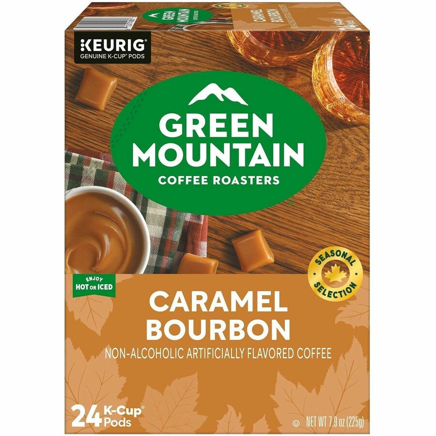 Image of Green Mountain Coffee Roasters® 1081CT Caramel Bourbon Coffee, K-Cup, Caramel Bourbon, 4 / Carton