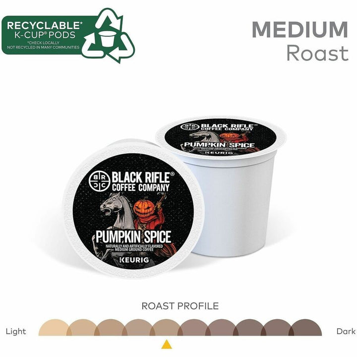 Image of Black Rifle 0844 Pumpkin Spice Coffee, Medium, K-Cup, Pod, Pumpkin Spice, 22 / Box