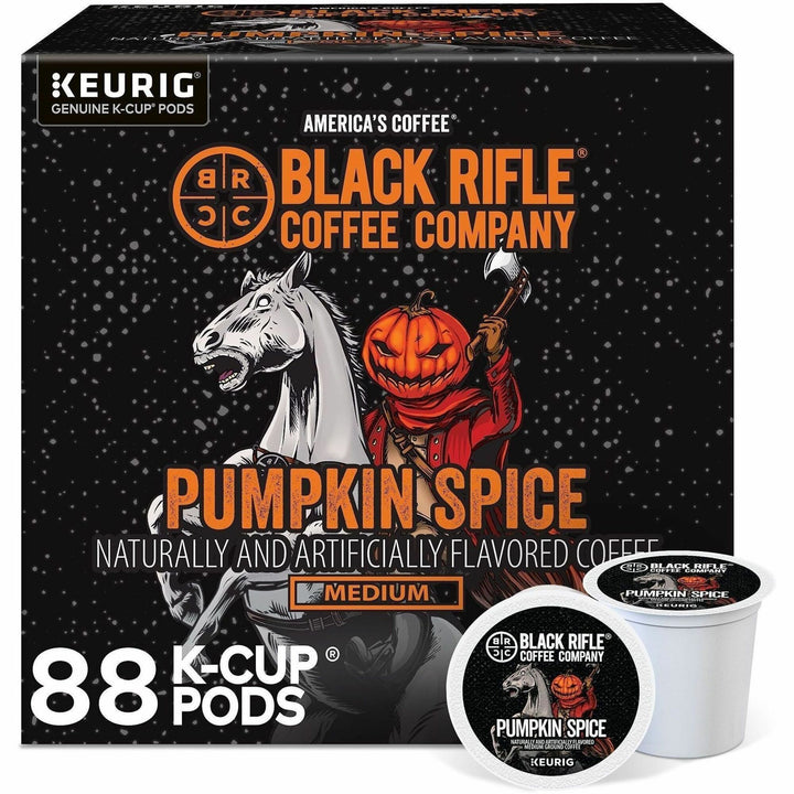 Image of Black Rifle 0844CT Pumpkin Spice Coffee, Medium, K-Cup, Pod, Pumpkin Spice, 4 / Carton