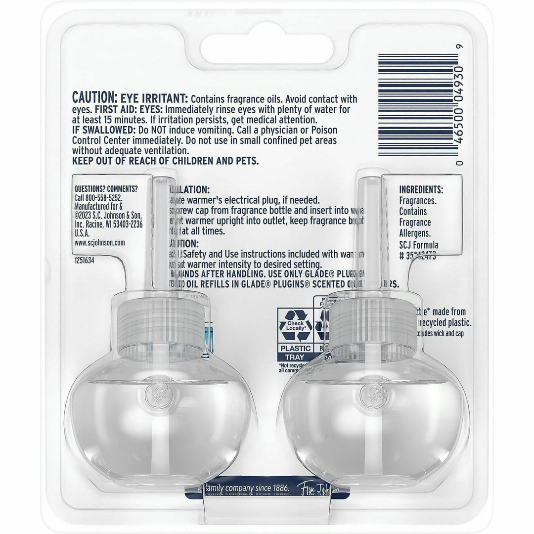Image of Glade 397751 PlugIns Refill, Oil, Juniper & Teak, Phthalate-free, Paraben-free, Formaldehyde-free, Nitro Musk Free, 2 / Pack