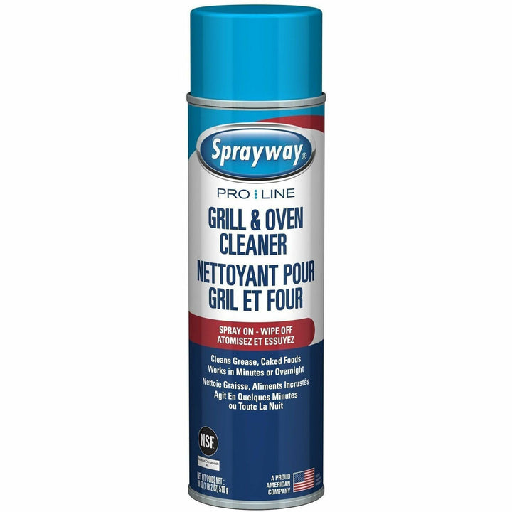 Image of Sprayway SPRA58537 Oven and Grill Cleaner, For Grill, Microwave Oven, Cooking Grate, 18 fl oz, Heavy Duty, ClearAerosol Spray Can, 12 / Carton