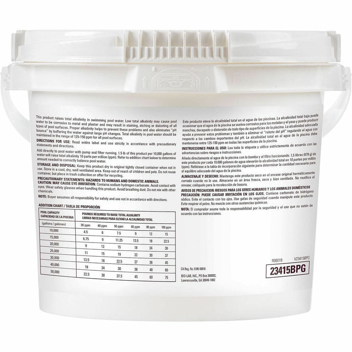 Image of KIK KPL23415BPG Custom PRO GUARD Total Alkalinity Increaser, 1 Each