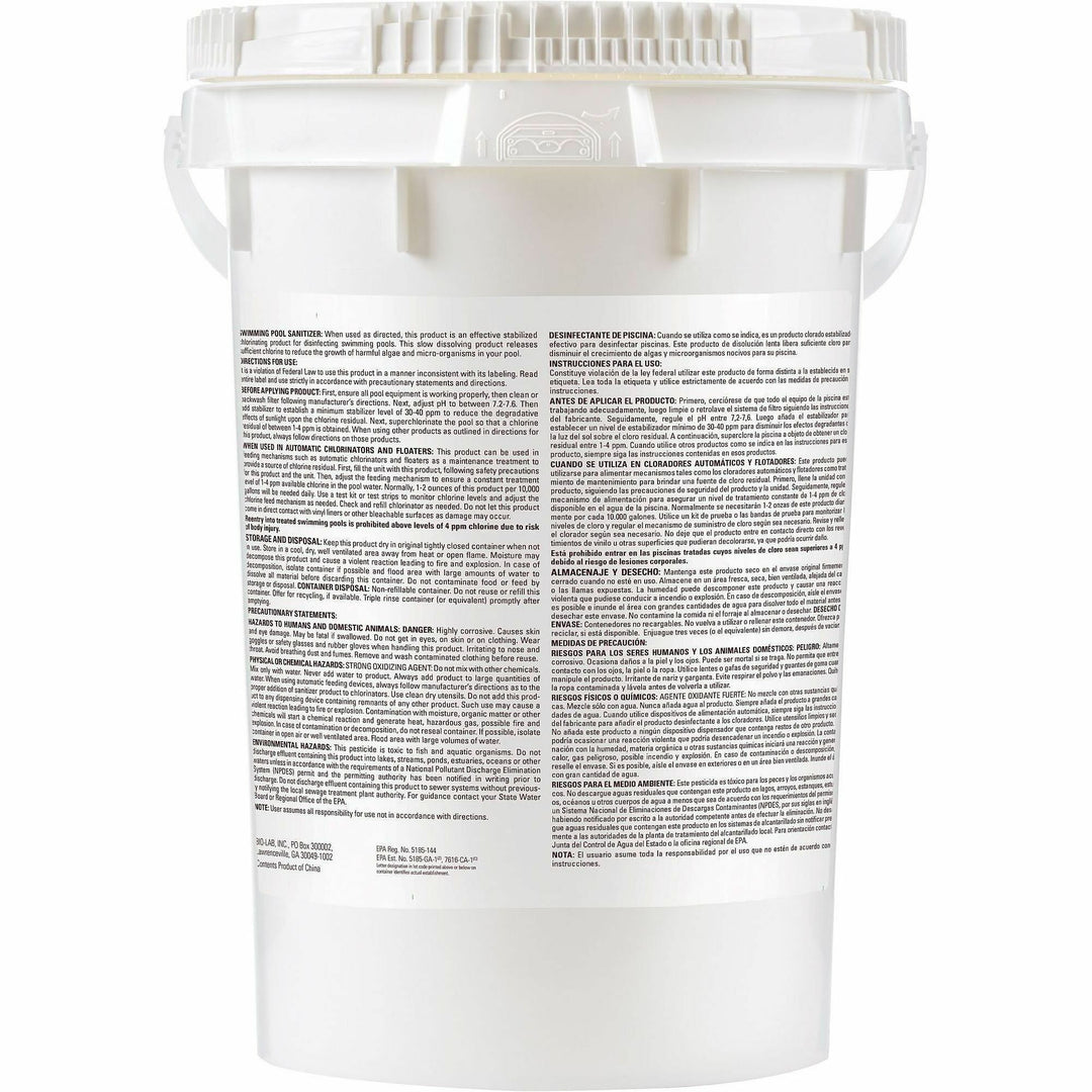 Image of KIK KPL21654BPG PRO GUARD 1" Chlorine Tablets, White, 1 Each
