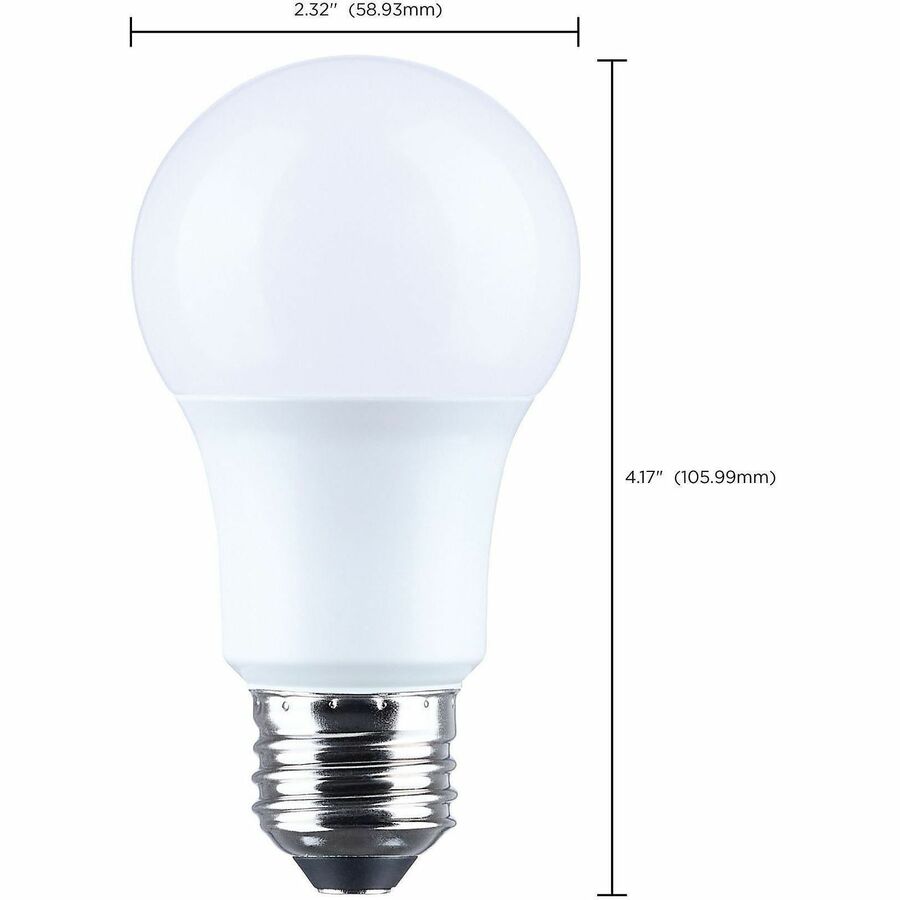 Image of Satco S14362 9.8W A19 LED Frosted Bulbs