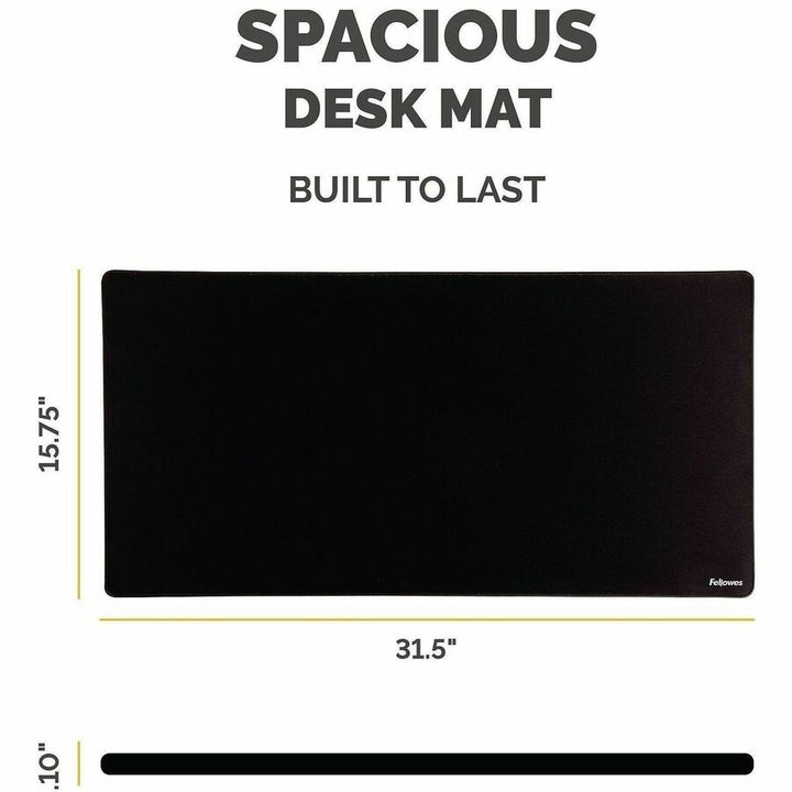 Image of Fellowes 100145425 Breyta Desk Mat, Black