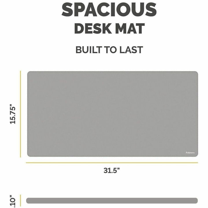 Image of Fellowes 100145426 Breyta Desk Mat, Grey