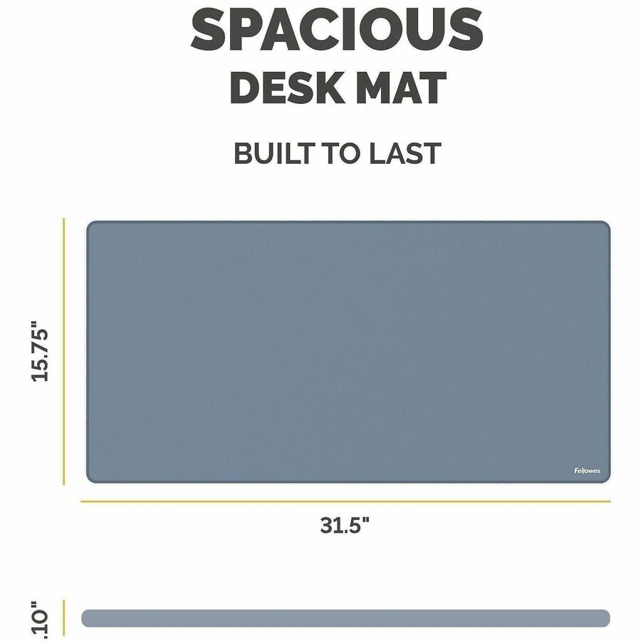 Image of Fellowes 100145428 Breyta Desk Mat, Blue