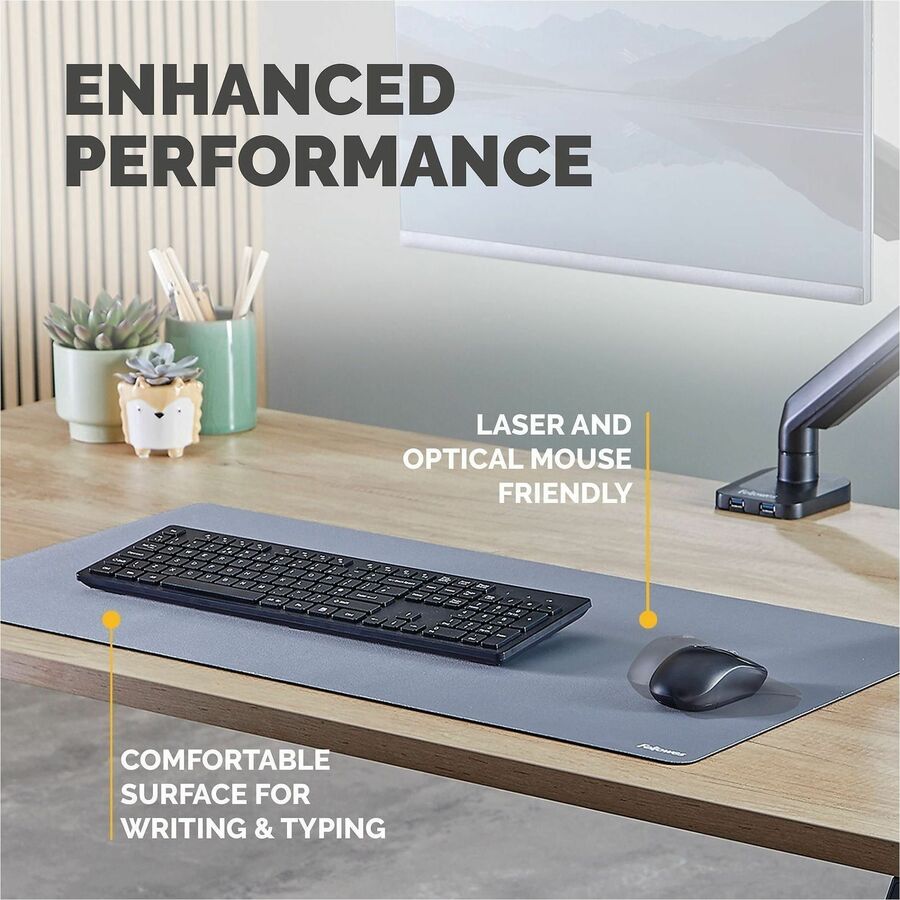 Image of Fellowes 100145428 Breyta Desk Mat, Blue