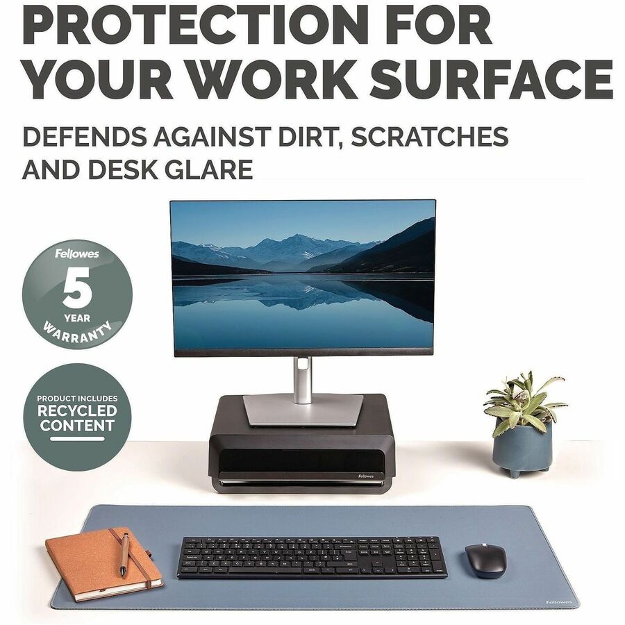 Image of Fellowes 100145428 Breyta Desk Mat, Blue
