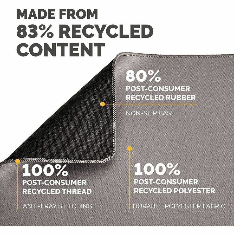 Image of Fellowes 100145423 Breyta XL Mousepad, Gray