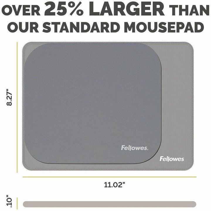 Image of Fellowes 100145423 Breyta XL Mousepad, Gray