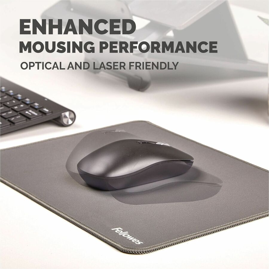Image of Fellowes 100145423 Breyta XL Mousepad, Gray