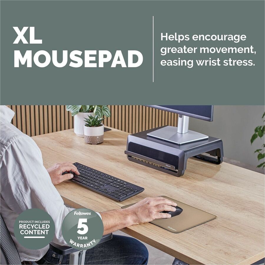Image of Fellowes 100145442 Breyta XL Mousepad, Sand