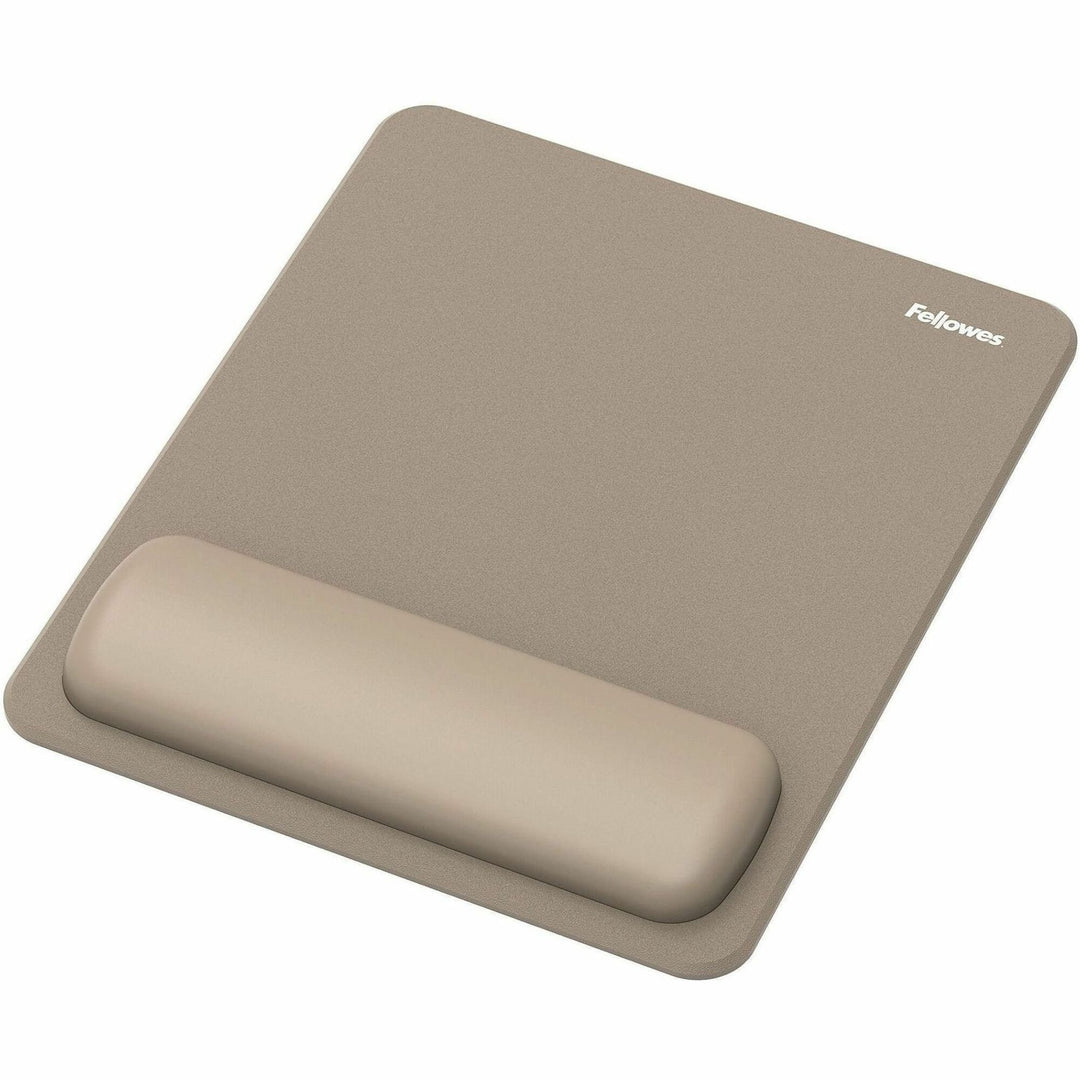 Image of Fellowes 100145443 Breyta Mousepad Wrist Rest, Sand, 0.68" H x 7.87" W x 9.44" Depth, Sand, Dust Resistant, Mouse, Retail