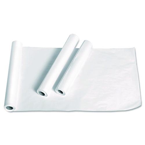 Image of Medline NON24326 Exam Table Paper, Deluxe Smooth, 21" x 225 ft, White, 12/Carton
