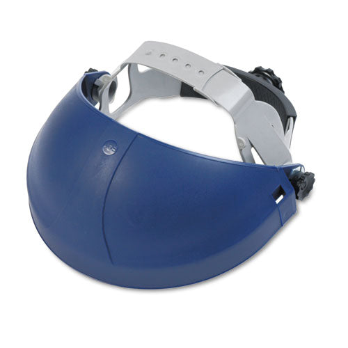 Image of 3M 82501-00000 Tuffmaster Deluxe Headgear with Ratchet Adjustment, 8 x 14, Blue