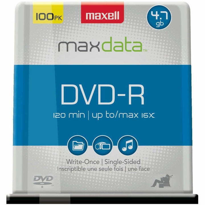 Image of Maxell® Dvd-R Recordable Disc, 4.7 Gb, 16x, Spindle, Gold, 100/pack