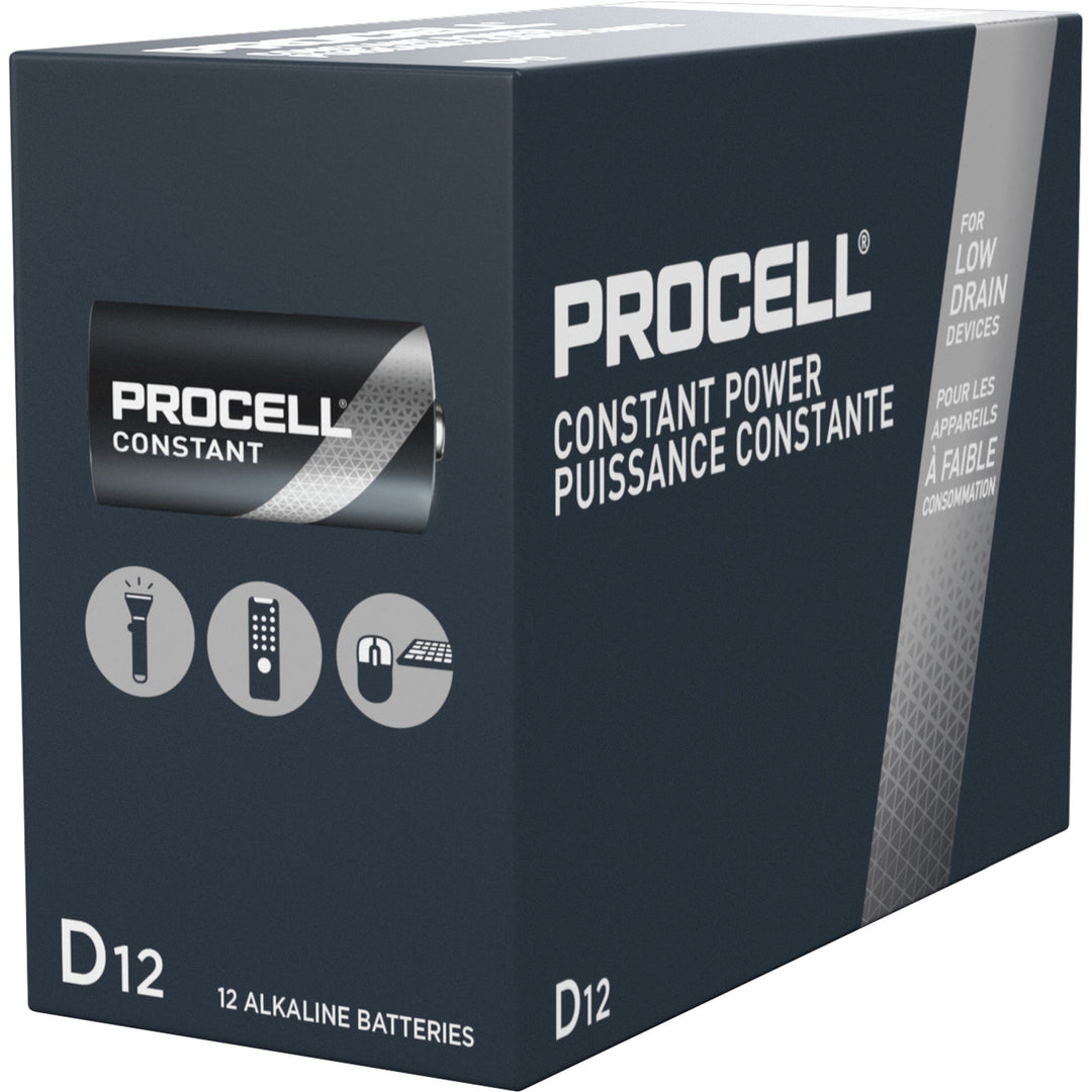 Image of Duracell® Batteries, D, Alkaline, 12/BX, BK