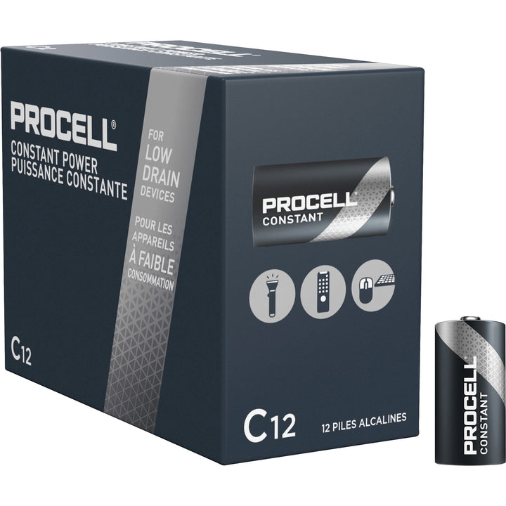 Image of Duracell® Batteries, C, Alkaline, 12/BX, BK