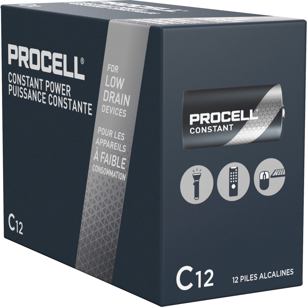 Image of Duracell® Batteries, C, Alkaline, 12/BX, BK