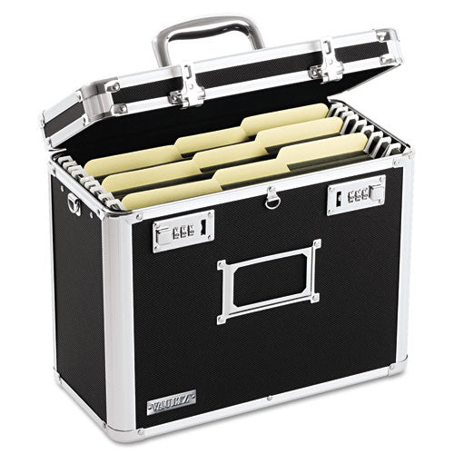 Image of Vaultz® VZ01187 Locking File Chest, Letter Files, 13.75" X 7.25" X 12.25", Black