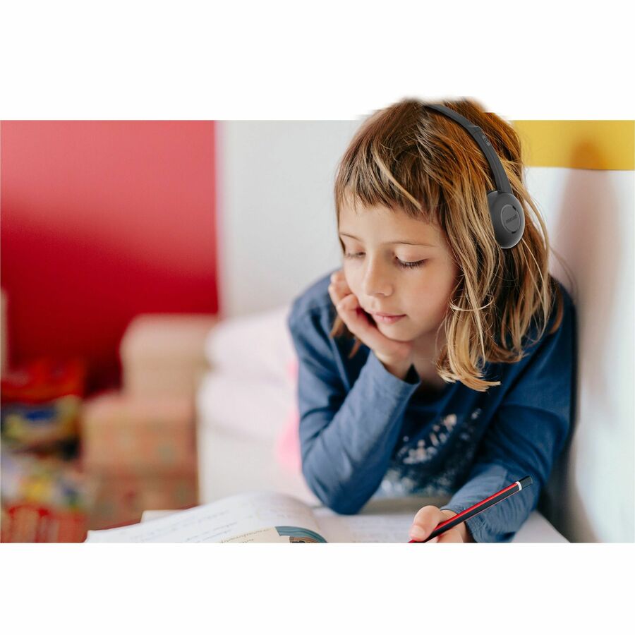 Image of Maxell® HP-100 Headphones, 4 ft Cord, Black