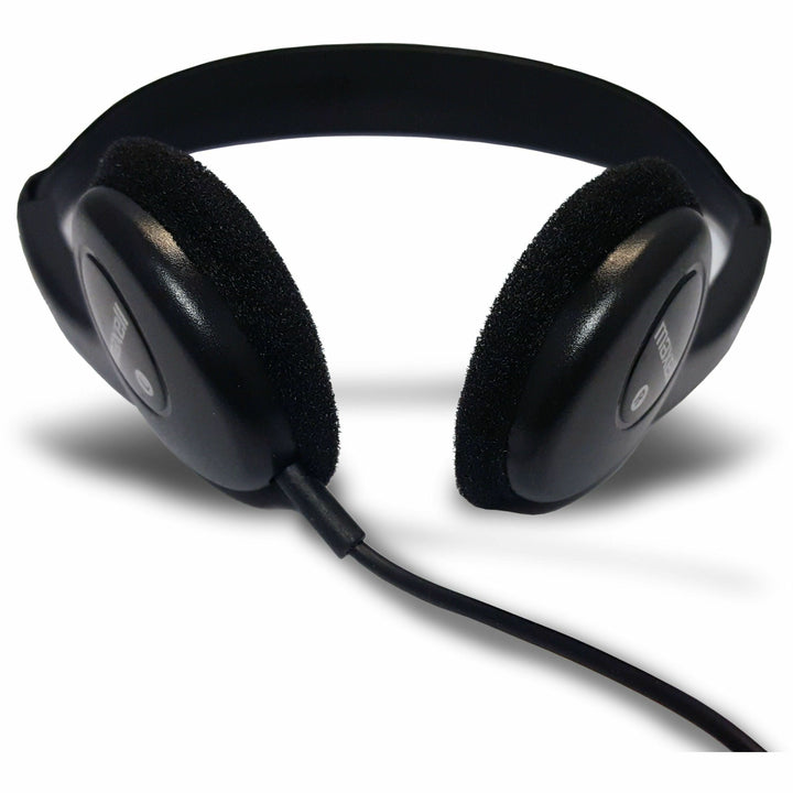 Image of Maxell® HP-100 Headphones, 4 ft Cord, Black