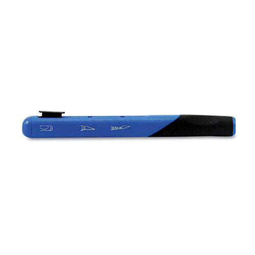 Image of X-ACTO® X3204 Retract-A-Blade Knife, #11 Blade, 5.25" Plastic Handle, Blue/Black