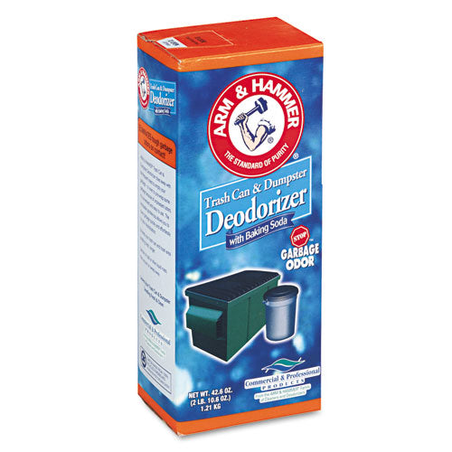 Image of Arm & Hammer 33200-84116 Trash Can and Dumpster Deodorizer, Sprinkle Top, Original, 42.6 oz Powder