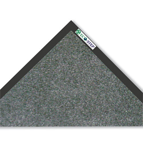 Image of Crown ET 0310CH EcoStep Wiper Mat, Rectangular, Charcoal Gray Cut Pile Surface, 36" x 10 ft