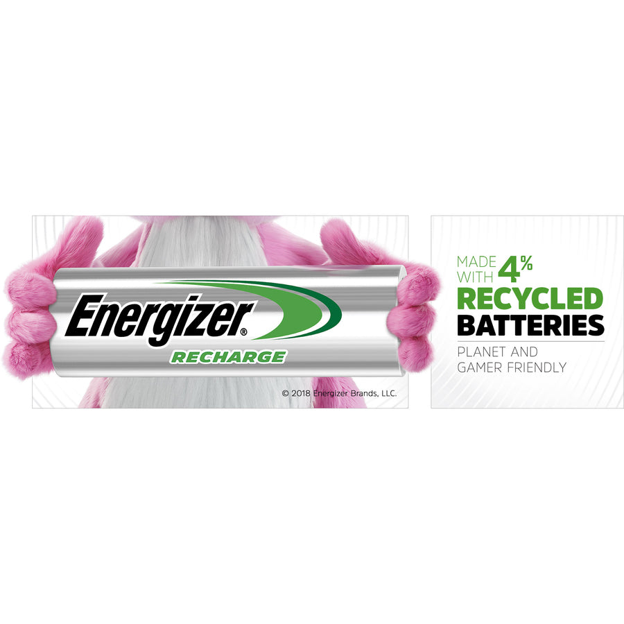Image of Energizer® Nimh Rechargeable Aa Batteries, 1.2 V, 4/pack