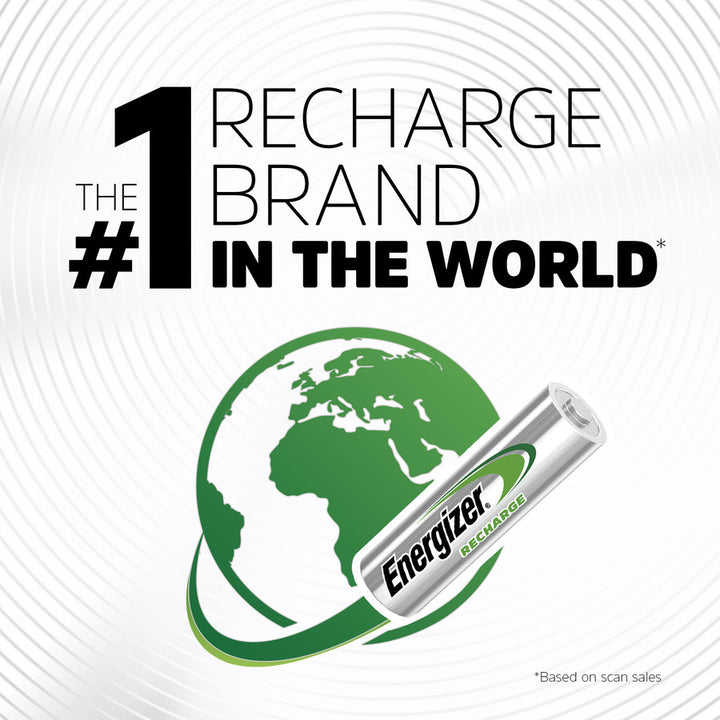 Image of Energizer® Nimh Rechargeable Aa Batteries, 1.2 V, 4/pack
