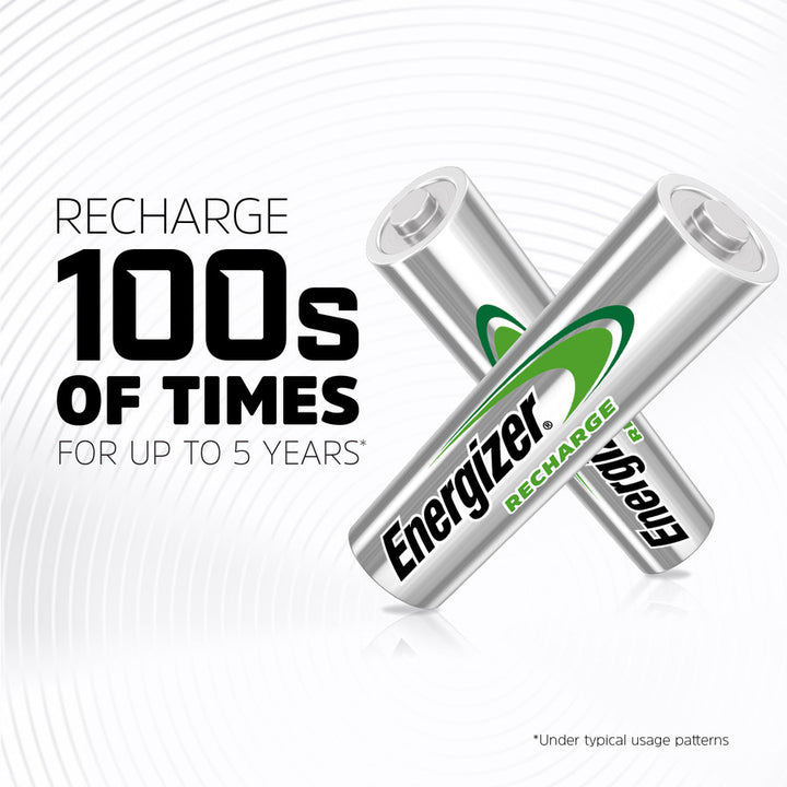 Image of Energizer® Nimh Rechargeable Aa Batteries, 1.2 V, 4/pack