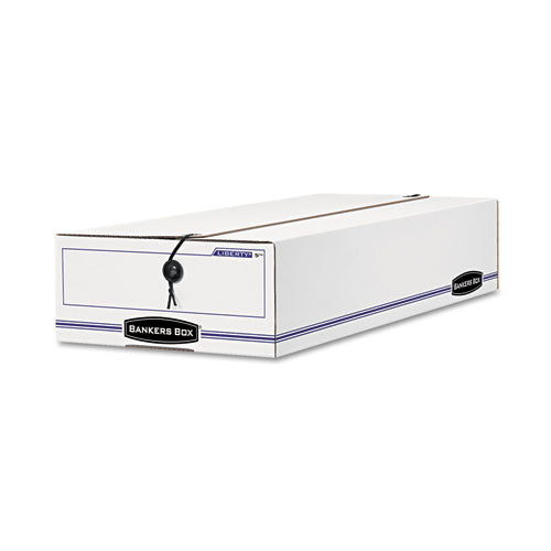 Image of Bankers Box® 00005 Liberty Check And Form Boxes, 11" X 24" X 5", White/blue, 12/carton