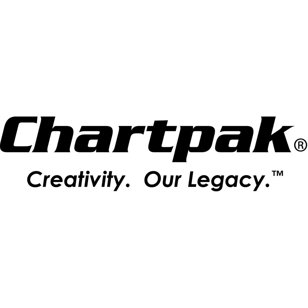 Image of Chartpak® Press-On Vinyl Self-Adhesive Numbers and Uppercase Letters, 2" Tall, Black Characters, 77/Pack