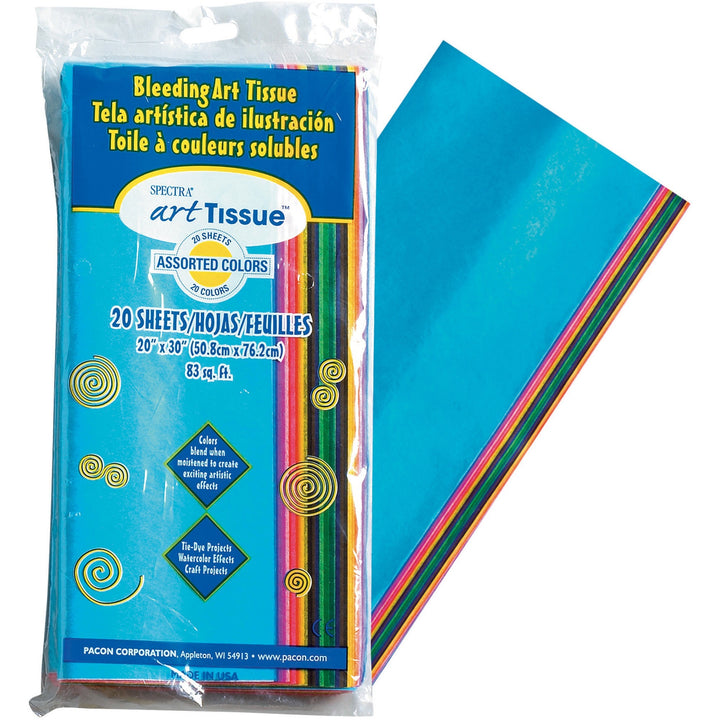 Image of Pacon® Spectra Art Tissue, 23 lb Tissue Weight, 20 x 30, Assorted, 20/Pack